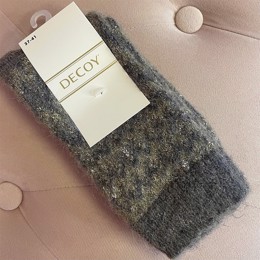 Cosy Glitter Socks Grey